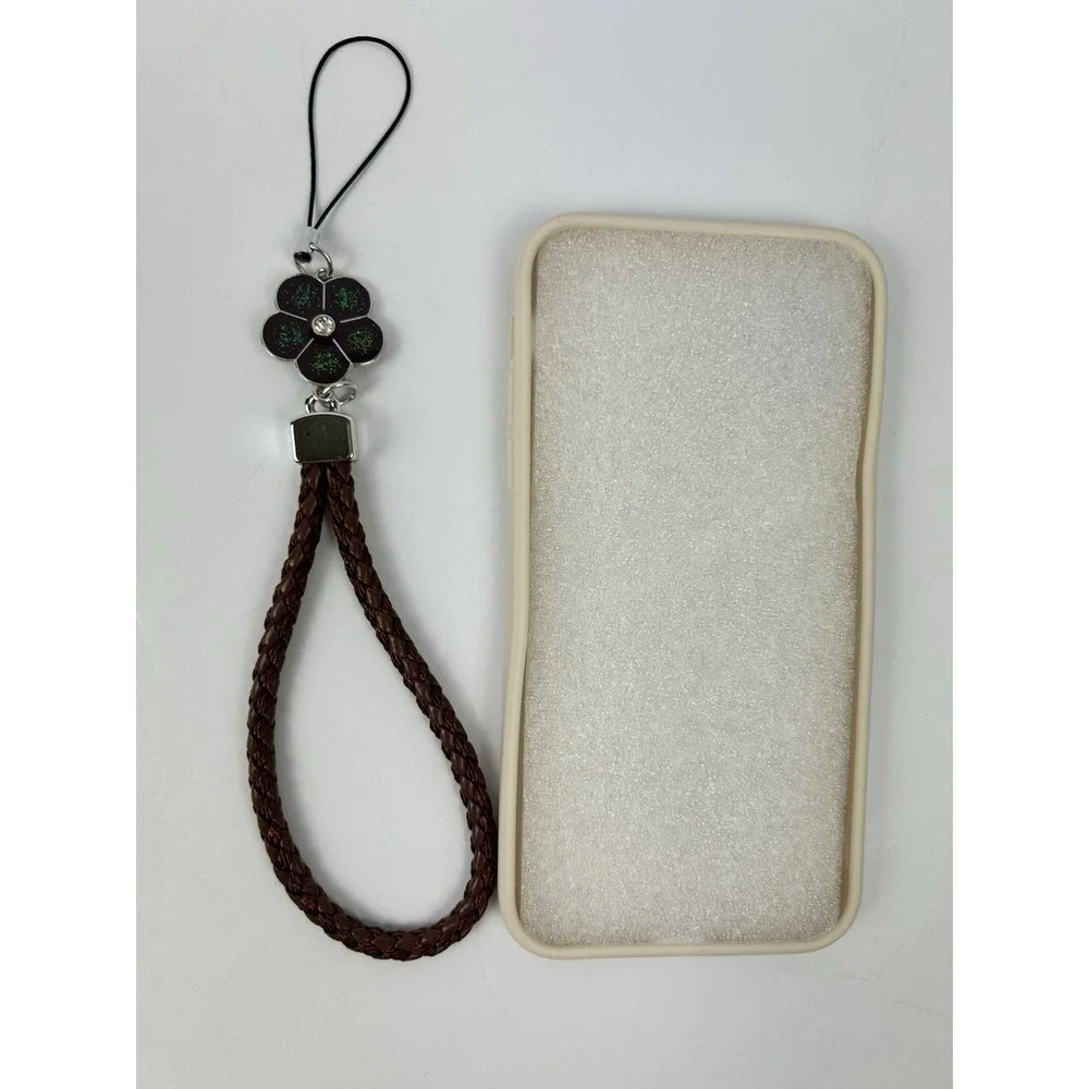 Hongli Deer Pattern Fitted Case for iPhone 11 with Brown Lanyard, Plastic